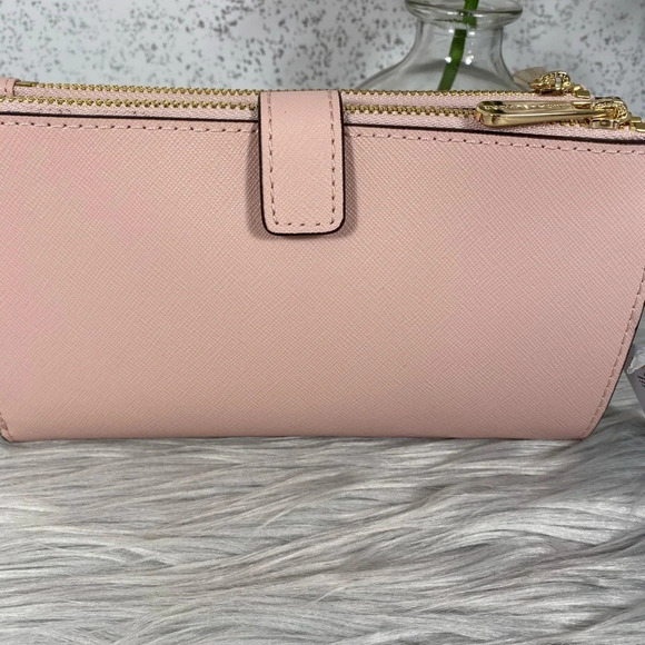 Michael Kors Pink Jet Set Travel Leather Wristlet - Picture 5 of 8